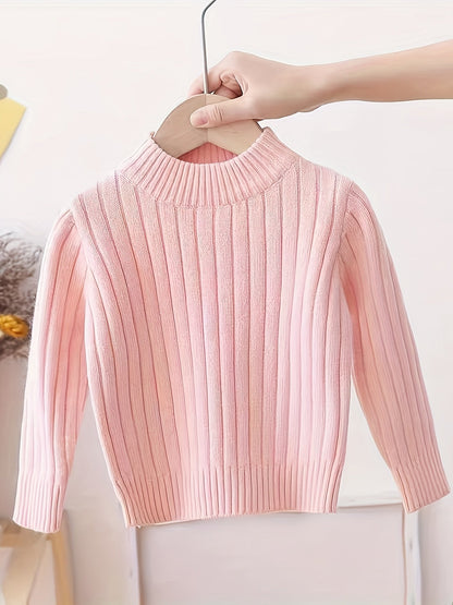 FELICIA - Jersey casual de cuello alto para niñas