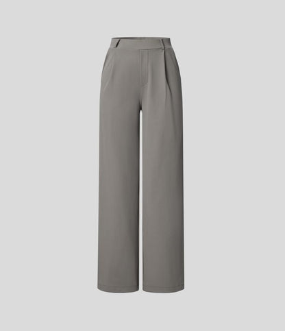 Pantalón de talle alto y pierna ancha para mujer – OLEA WIDE FIT