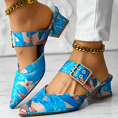 Sandalias de tacón con diseño colorido para mujer – VELIA VIBRA