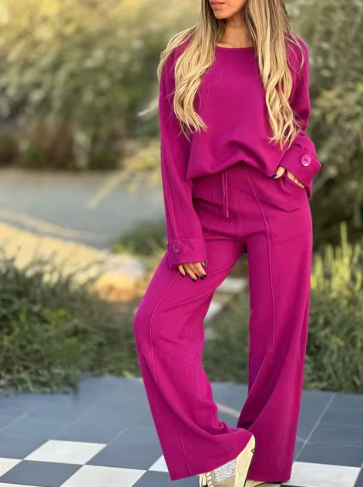 MIRANDA - Conjunto elegante de dos piezas para mujer