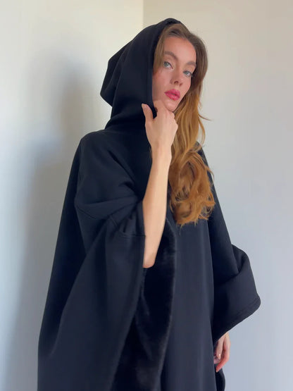 Manta con capucha de felpa suave unisex – NUVIKA