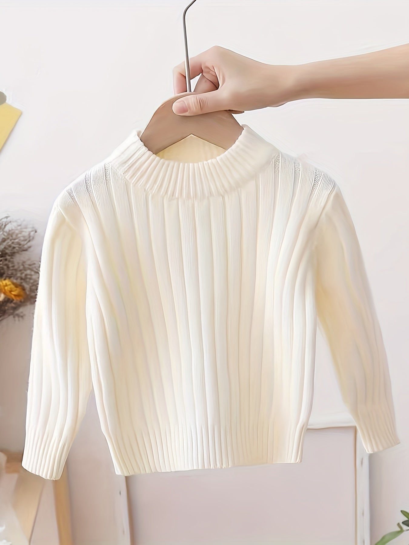FELICIA - Jersey casual de cuello alto para niñas