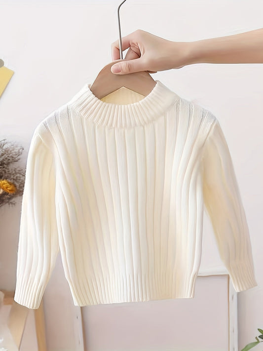 FELICIA - Jersey casual de cuello alto para niñas