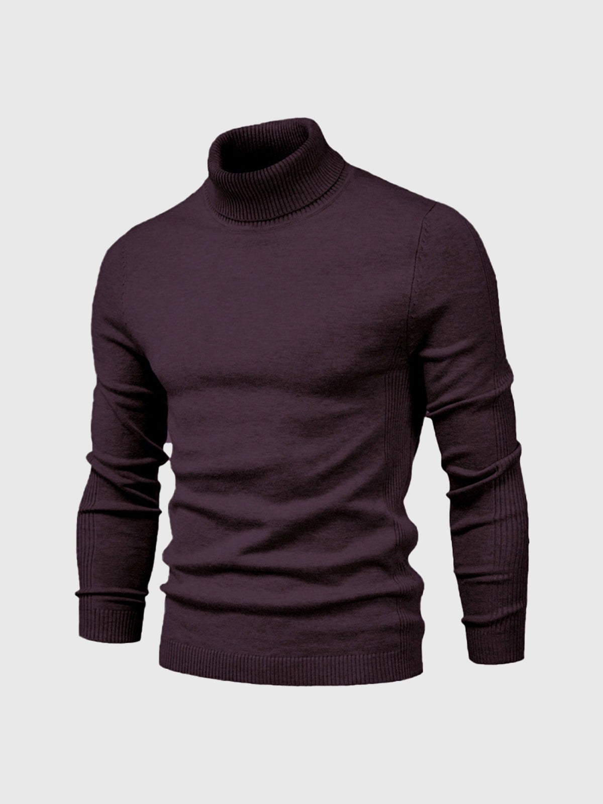 DAVARO – Jersey de hombre de cuello alto slim fit con diseño elegante