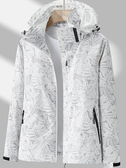 KARLA - Chaqueta cortavientos impermeable con capucha para mujer