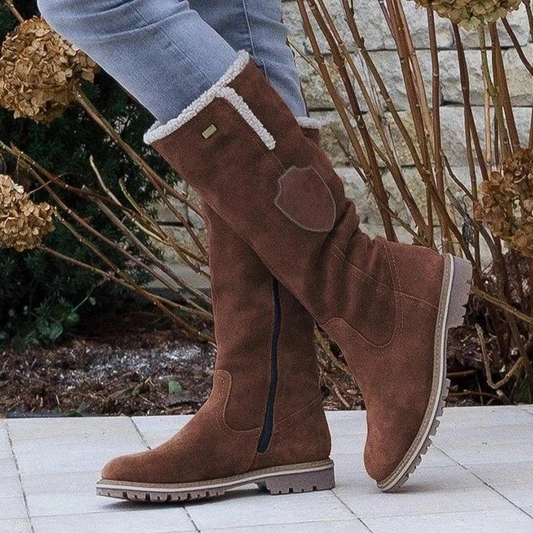 Botas altas de invierno con forro interior cálido para mujer – VELMARA