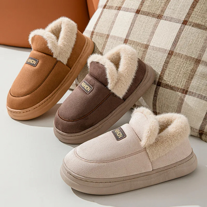 LYSIA - Zapatillas ligeras para mujer con forro de piel sintética y suela antideslizante