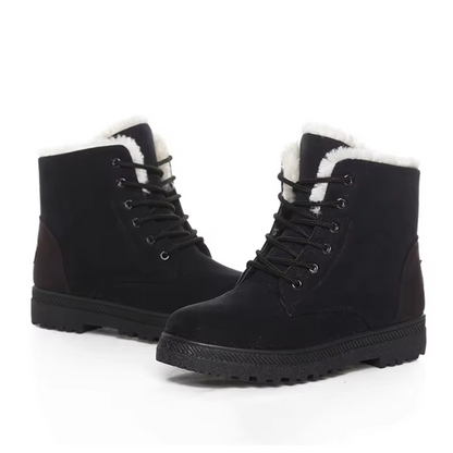 LEONIE - Botines de invierno con suela gruesa y forro de pelo para mujer