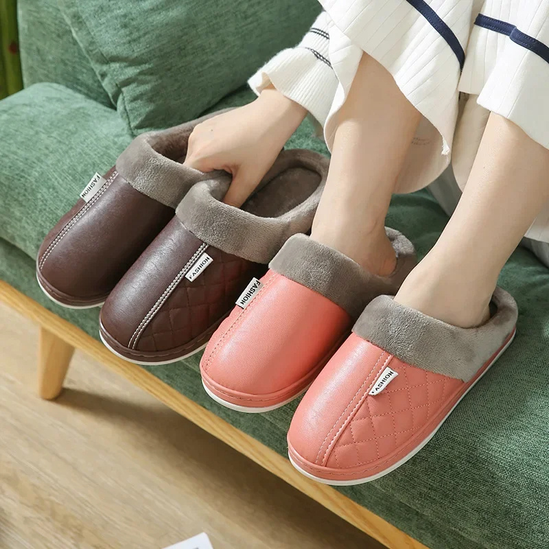 LYARA - Zapatillas de casa para mujer con punta redonda y suela antideslizante