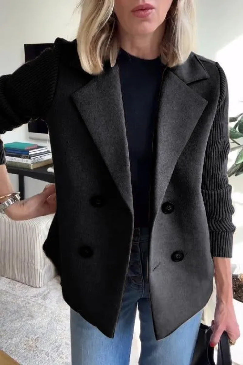 Blazer oversize de mujer con doble botonadura – AURELIA