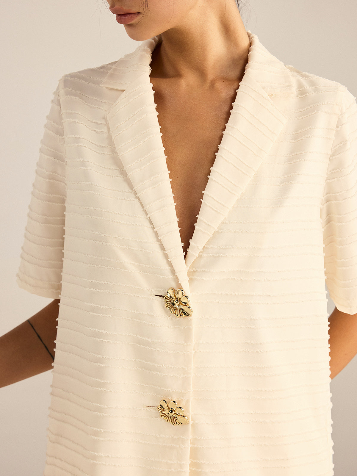 Conjunto de top camisón de rayas y pantalones de pierna ancha – LUMINAS