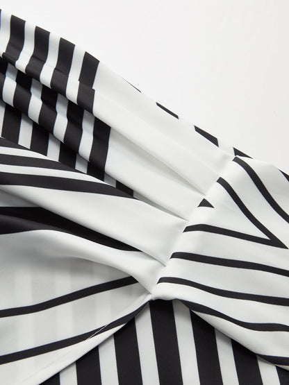 Conjunto de top sin mangas y falda envolvente estampada – ARIA