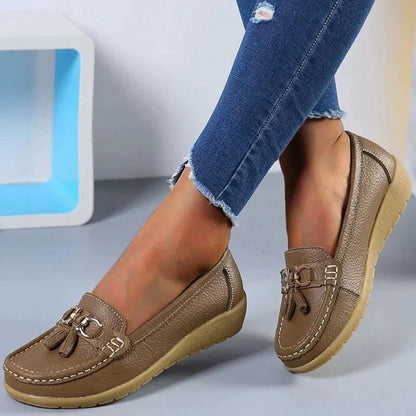Zapatos planos ortopédicos para mujer con diseño clásico – MAIREEN