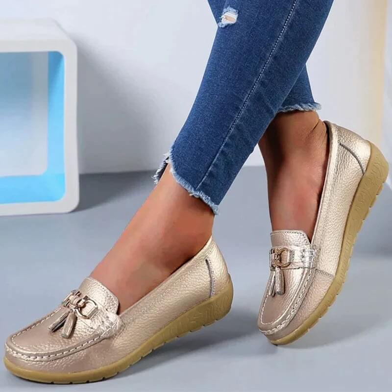Zapatos planos ortopédicos para mujer con diseño clásico – MAIREEN