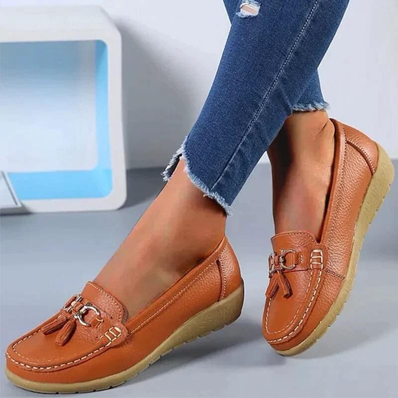Zapatos planos ortopédicos para mujer con diseño clásico – MAIREEN