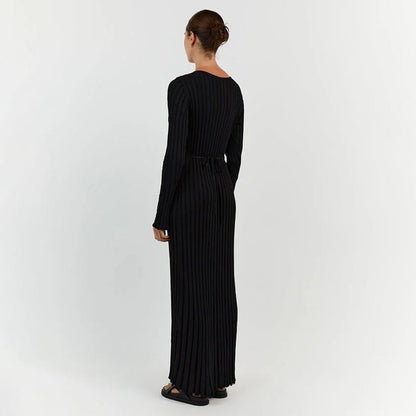 ABIGAIL – Vestido maxi de punto para mujer