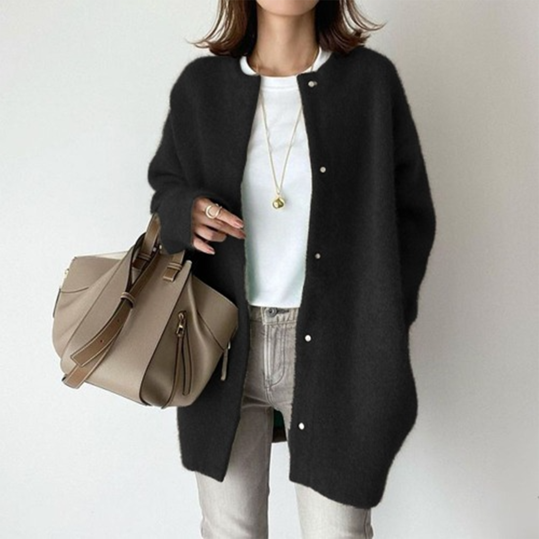 GUNNEL - Chaqueta de punto oversize elegante para mujeres