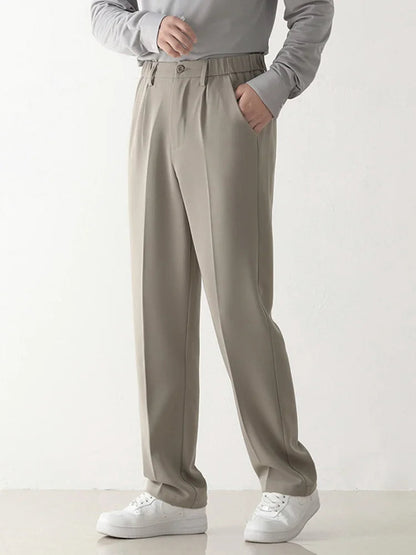 Pantalón drapeado para hombre de corte relajado – BRAYDEN