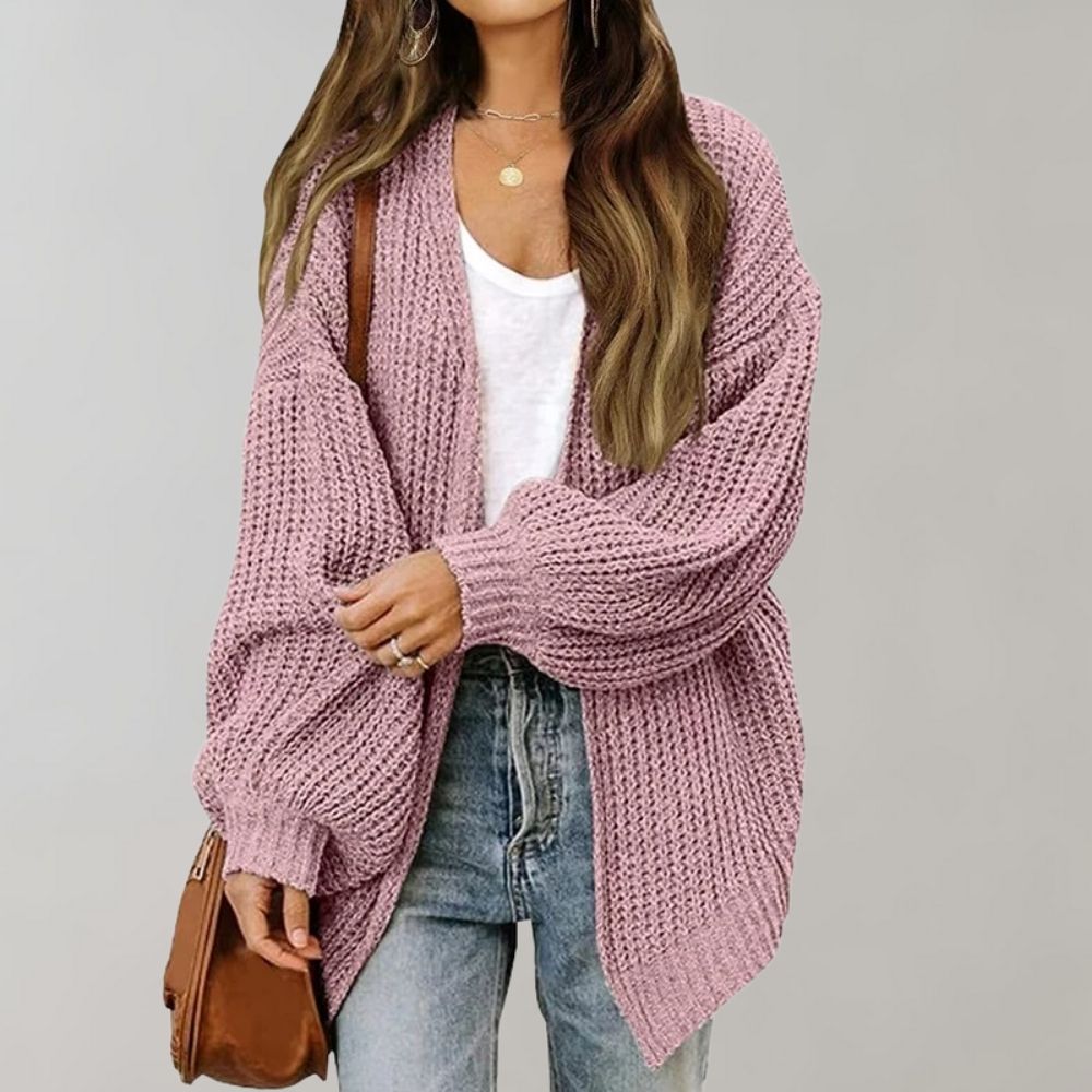 LEPPA - Cárdigan de punto casual para mujeres