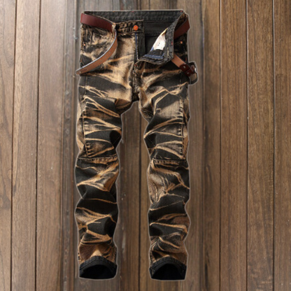 ENZO - Jeans de estilo vintage y moderno para hombre