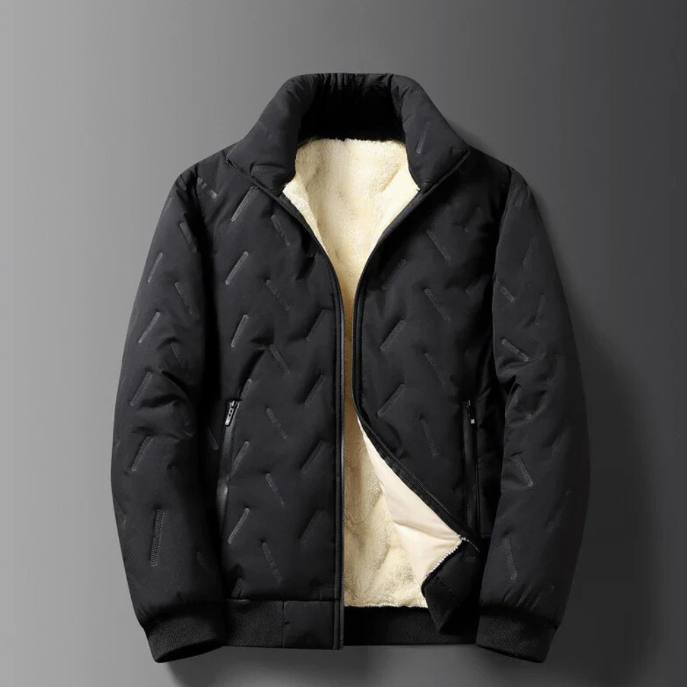 HUGO - Chaqueta gruesa de invierno con forro polar para hombre