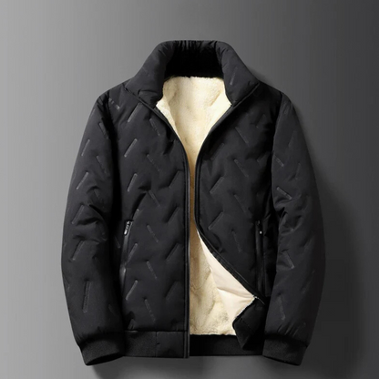 HUGO - Chaqueta gruesa de invierno con forro polar para hombre