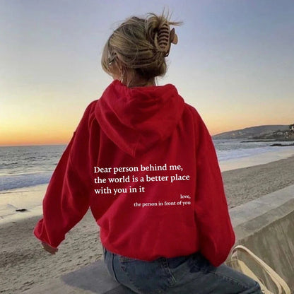 Sudadera cálida unisex con capucha y ajuste cómodo – CLAUDIA