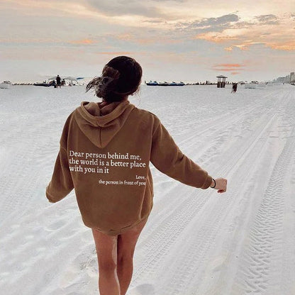 Sudadera cálida unisex con capucha y ajuste cómodo – CLAUDIA