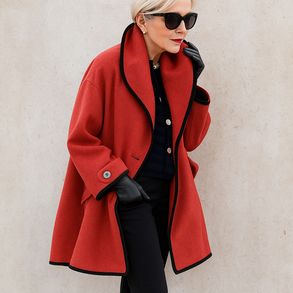 Abrigo de invierno oversize para mujer con diseño tipo gabardina – CELEYA