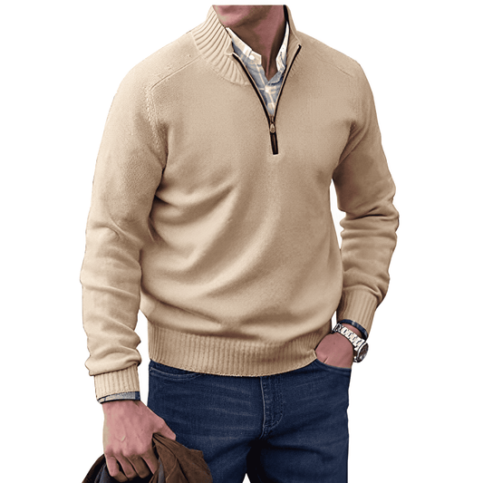 Jersey elegante de hombre en mezcla de cachemir suave – DAVID
