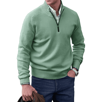 Jersey elegante de hombre en mezcla de cachemir suave – DAVID