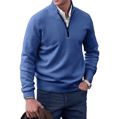 Jersey elegante de hombre en mezcla de cachemir suave – DAVID