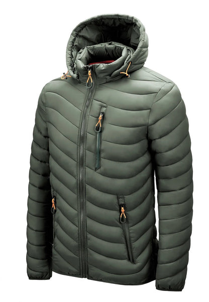 LUCA - Chaqueta cortavientos con capucha desmontable para hombre