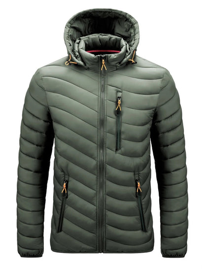 LUCA - Chaqueta cortavientos con capucha desmontable para hombre