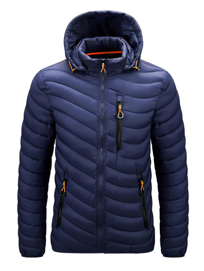 LUCA - Chaqueta cortavientos con capucha desmontable para hombre