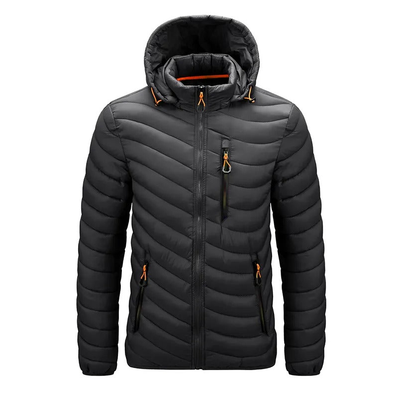 LUCA - Chaqueta cortavientos con capucha desmontable para hombre
