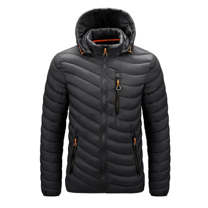 LUCA - Chaqueta cortavientos con capucha desmontable para hombre