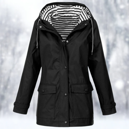 Chaqueta impermeable de mujer con diseño clásico – ELISA