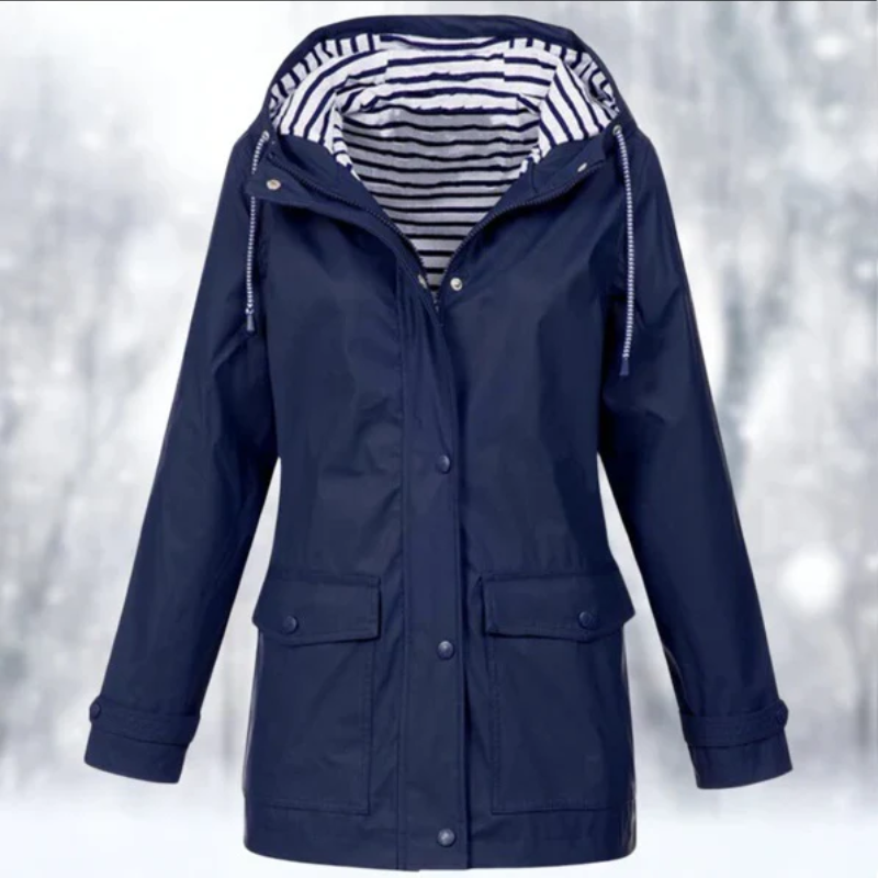 Chaqueta impermeable de mujer con diseño clásico – ELISA
