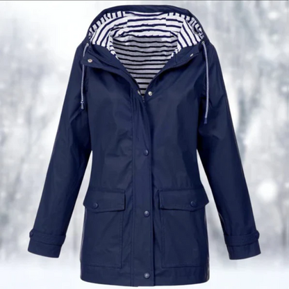 Chaqueta impermeable de mujer con diseño clásico – ELISA
