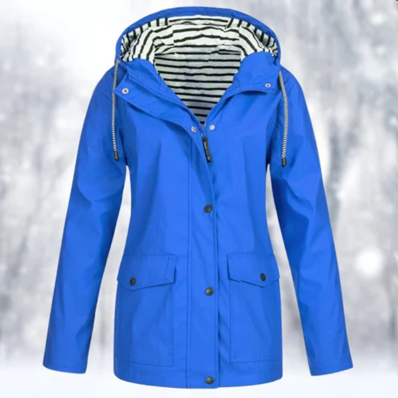 Chaqueta impermeable de mujer con diseño clásico – ELISA