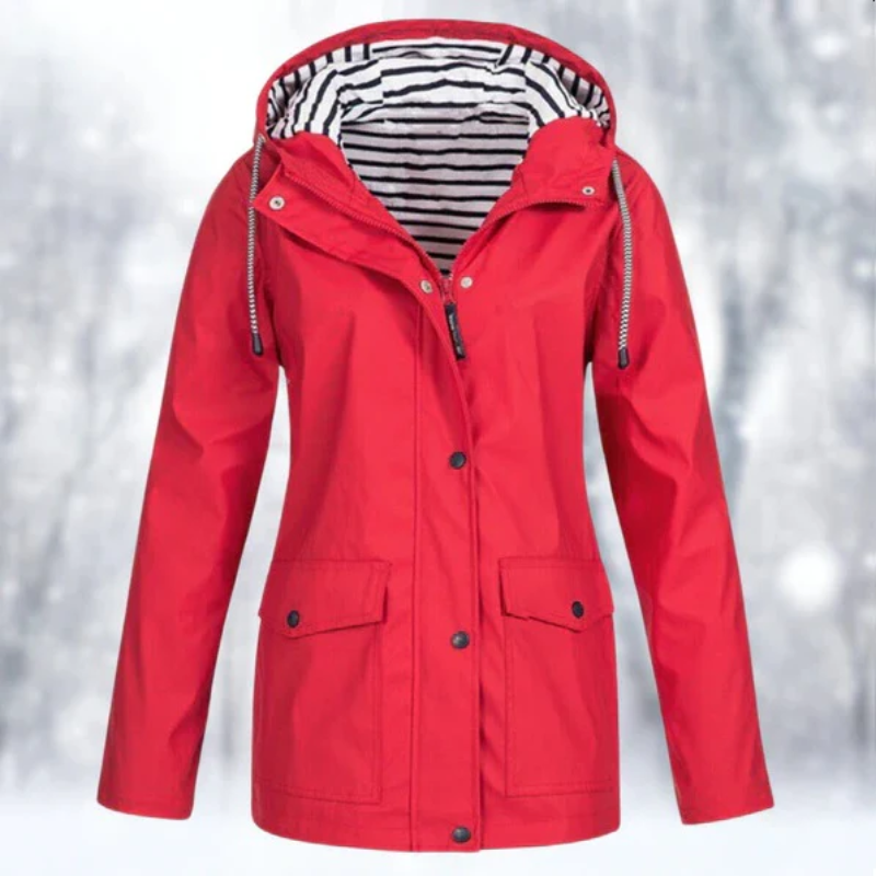Chaqueta impermeable de mujer con diseño clásico – ELISA