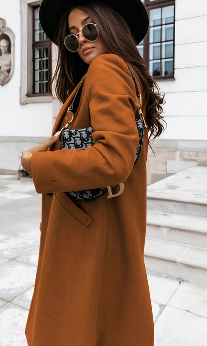 ELLA - Elegante abrigo largo para mujeres