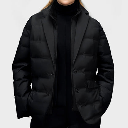 Abrigo acolchado de mujer estilo blazer elegante – ELIORA