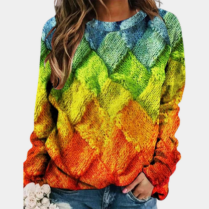 Jersey de punto colorido para mujer – GENÈVE