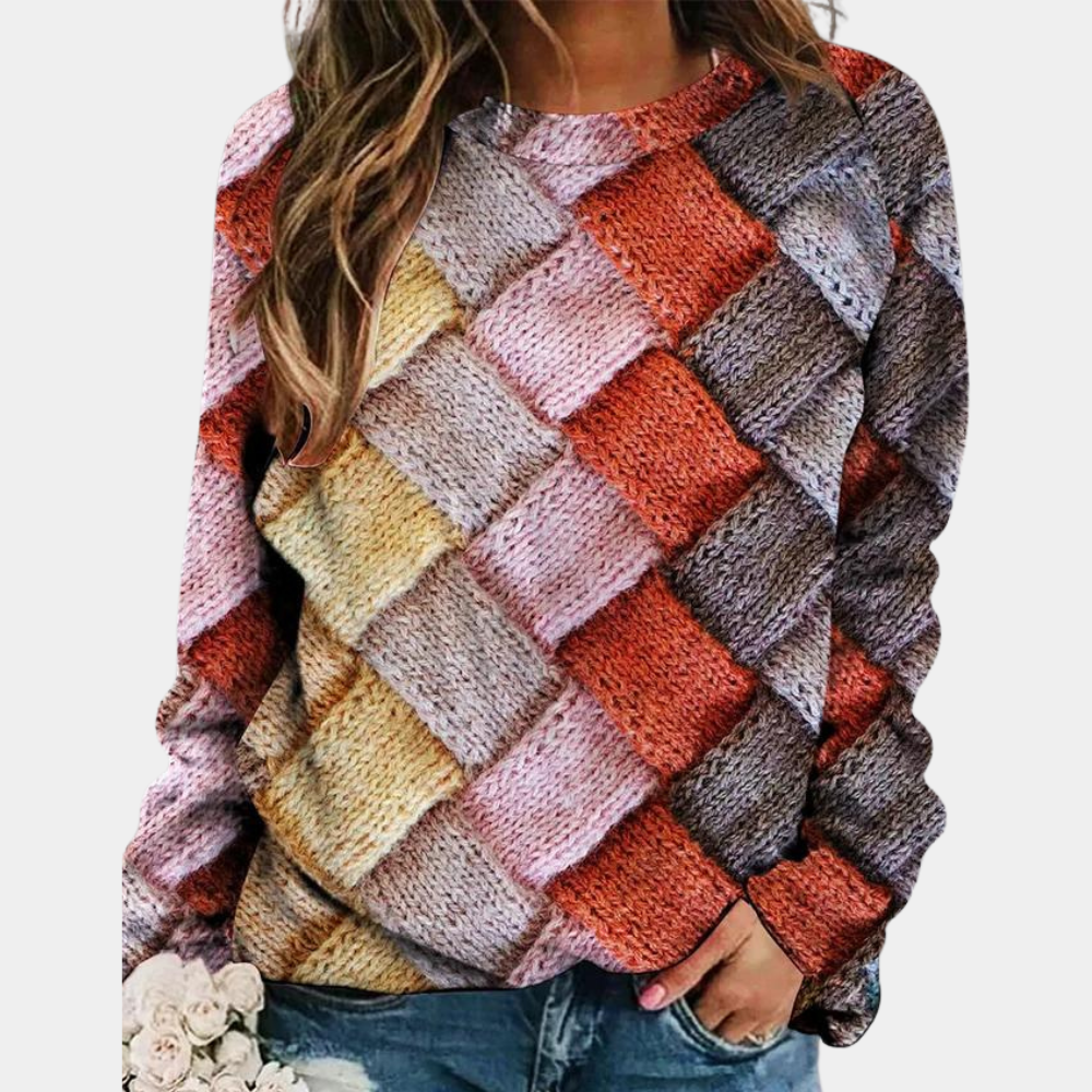 Jersey de punto colorido para mujer – GENÈVE