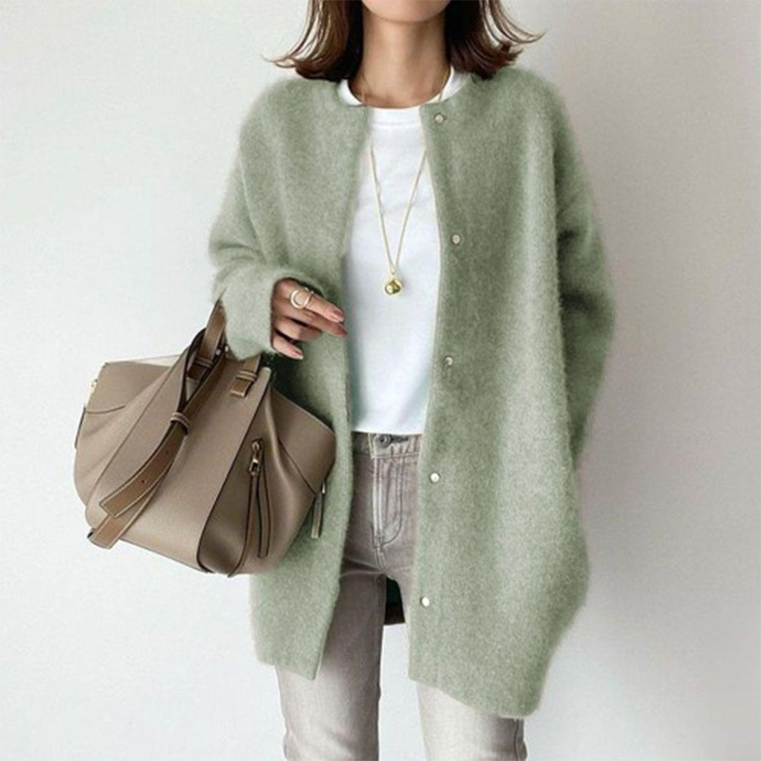 GUNNEL - Chaqueta de punto oversize elegante para mujeres