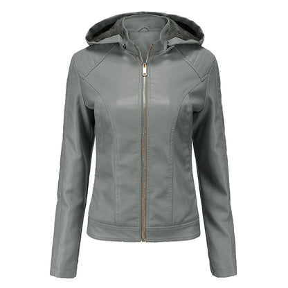 INAYA – Chaqueta de cuero versátil con múltiples opciones para mujer