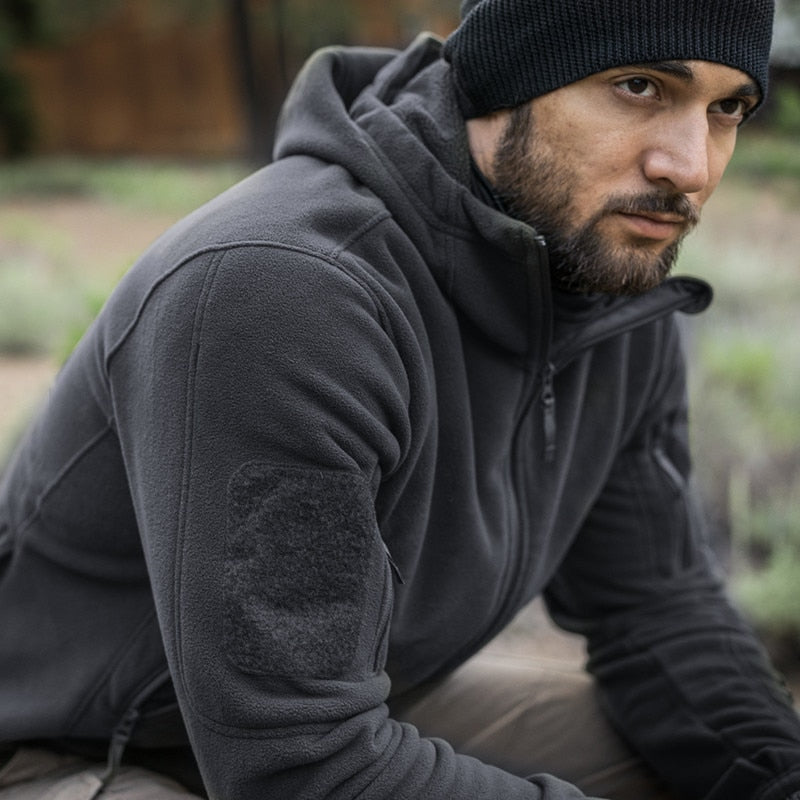 AXEL - Chaqueta estilo militar con capucha para hombre