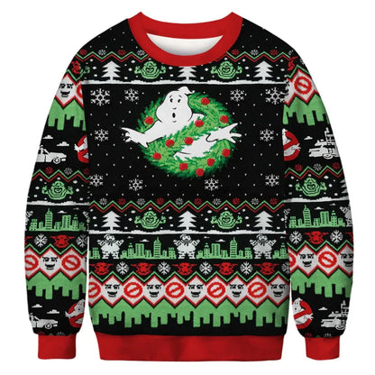 NOELIA - Jersey navideño unisex de invierno con mangas largas